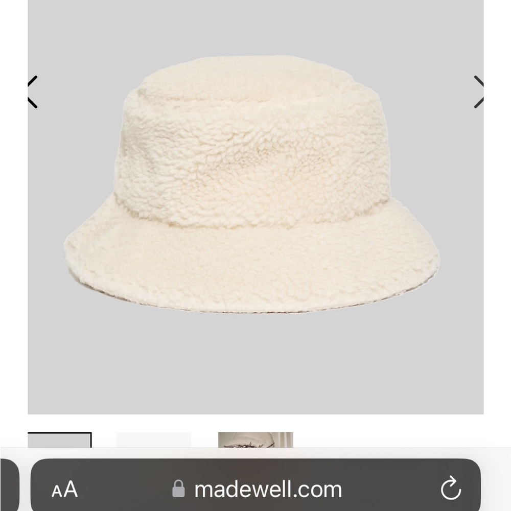 COPY - Madewell Sherpa bucket hat size m/l